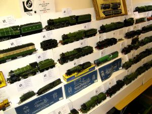 Close up of the LNER motive power display at the 2009 Train Collectors Society AGM